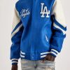 LA Dodgers Royal and White Varsity Wool Jacket