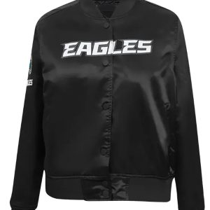 Philadelphia Eagles Classic Black Satin Jacket