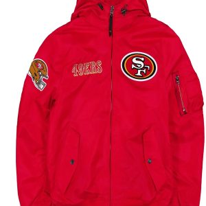 San Francisco 49ers Historic L-2B Hooded Bomber Jacket