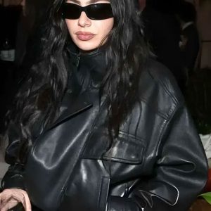 Marty Supreme 2026 Charli XCX Leather Jacket