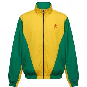 Yellow and Green Marty Supreme Brazil Timothée Chalame Jacket