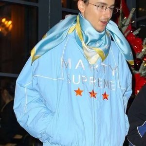 Marty Supreme Timothee Chalamet Blue Jacket