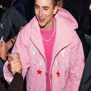 Timothee Chalamet Marty Supreme Pink Jacket