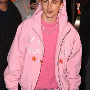 Timothee Chalamet Marty Supreme Pink Jacket