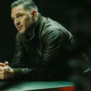 MobLand 2025 Tom Hardy Black Leather Jacket