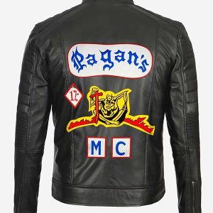 Pagan MC Black Leather Jacket