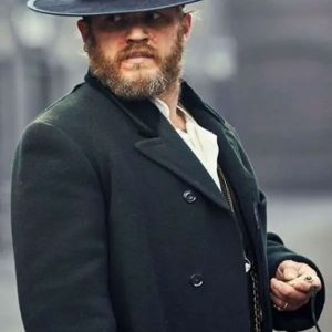 Peaky Blinders Tom Hardy Black Wool Coat