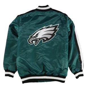 Eagles O-Line Green Satin Jacket