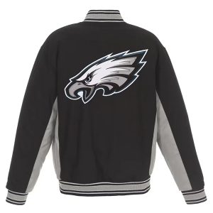 Black Gray Eagles Jacket