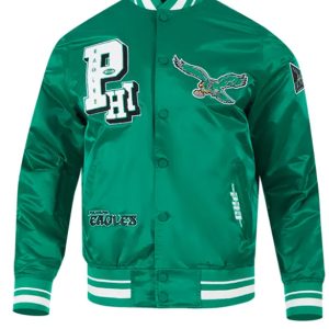 Philadelphia Eagles Best of Classic Rib Satin Jacket