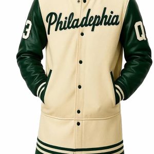 QB Philadelphia Eagles Long Varsity Jacket