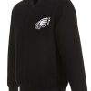Philadelphia Eagles Black Wool Bomber Jacket