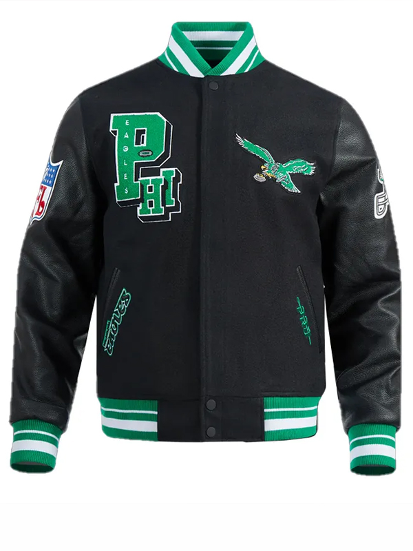 Philadelphia Eagles Best of Classic Wool Varsity Jacket