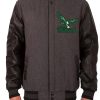 Philadelphia Eagles Varsity Charcoal and Black Jacket