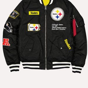 Premium Pittsburgh Steelers MA-1 Bomber Jacket for Game Day