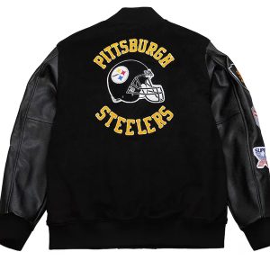 Steelers Blackout Varsity Jacket
