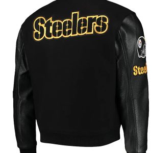 Steelers Black Letterman Jacket