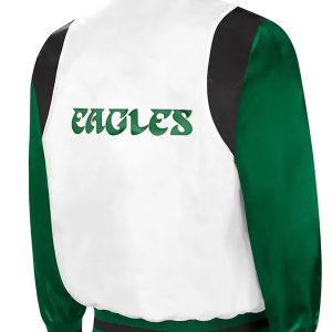 Eagles White Green Bomber Jacket