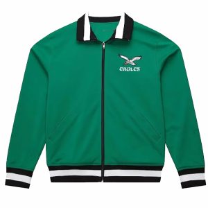 Philadelphia Eagles Green Retro Track Jacket