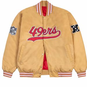 San Francisco 49ers Gold Satin Jacket