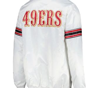 49ers White Power Forward Jacket