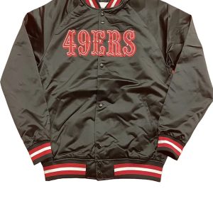 San Francisco 49ers Lightweight Black Satin Jacket