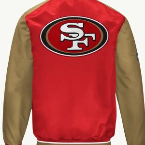 49ers Scarlet & Gold Varsity Jacket