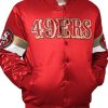 San Francisco 49ers Triple Option Varsity Satin Jacket