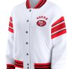 San Francisco 49ers White Varsity Jacket