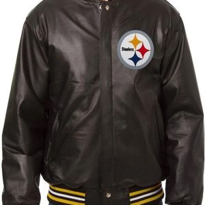Pittsburgh Steelers Black Leather Jacket