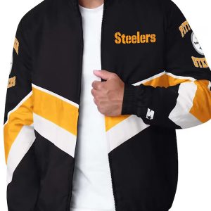 Pittsburgh Steelers Captain Black Varsity Jacket