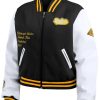 Black and White Pittsburgh Steelers Varsity Jacket