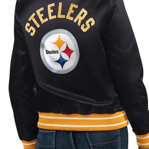 Women’s Steelers Black Varsity Jacket