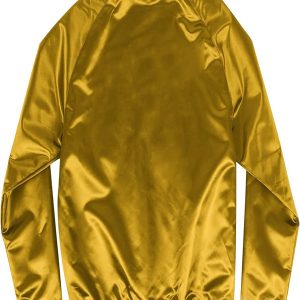 Authentic San Francisco 49ers Gold Satin Bomber Jacket for Fans