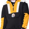 Black Pittsburgh Steelers Charge Pullover Jacket