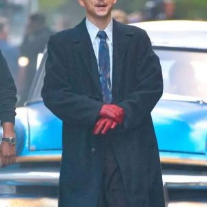 Timothée Chalamet Marty Supreme 2026 Black Coat