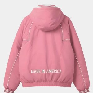 Timothee Chalamet Marty Supreme Pink Hooded Jacket
