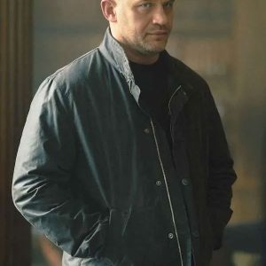 Tom Hardy Mobland 2025 Grey Cotton Jacket