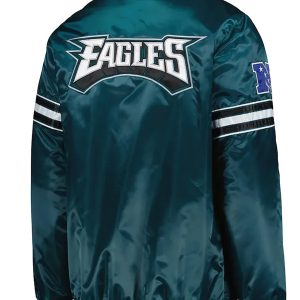 Premium Satin Philadelphia Eagles Bomber Jacket – “The Pick and Roll” Series