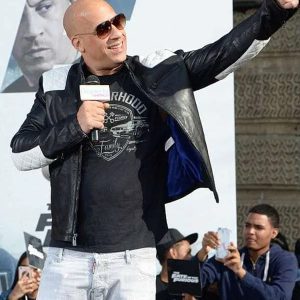 Vin Diesel F9 The Fast Saga Black and White Jacket
