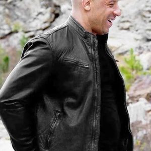 Vin Diesel Fast And Furious Black Leather Jacket