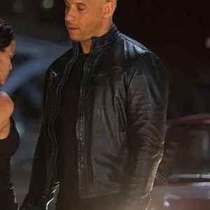Vin Diesel Fast And Furious Black Leather Jacket