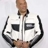 Vin Diesel Furious 7 Dominic Toretto White Biker Leather Jacket