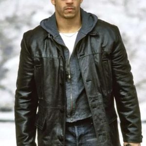Knockaround Guys Vin Diesel Black Leather Jacket