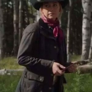 Amber Marshall Heartland S16 Green Cotton Jacket