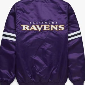 Baltimore Ravens Satin Bomber Jacket