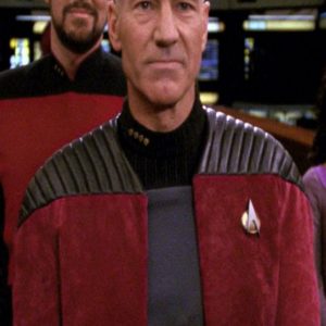Captain Picard Star TNG Patrick Stewart Suede Jacket