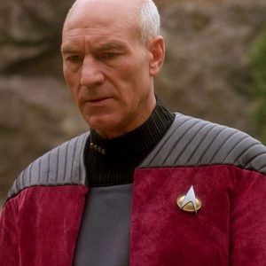 Captain Picard Star Trek Next Generation Patrick Stewart Red Jacket