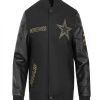 Dallas Cowboys Full Zip Black Varsity Jacket