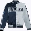 Dallas Cowboys Navy and Silver Satin Jacket